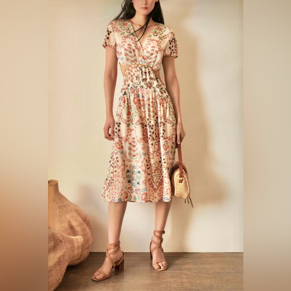 NWT BA&SH Giana midi dress size XS or 0